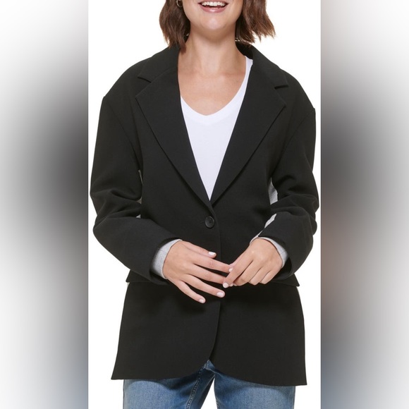 Calvin Klein Jeans mixed sweatshirt blazer - Picture 2 of 3